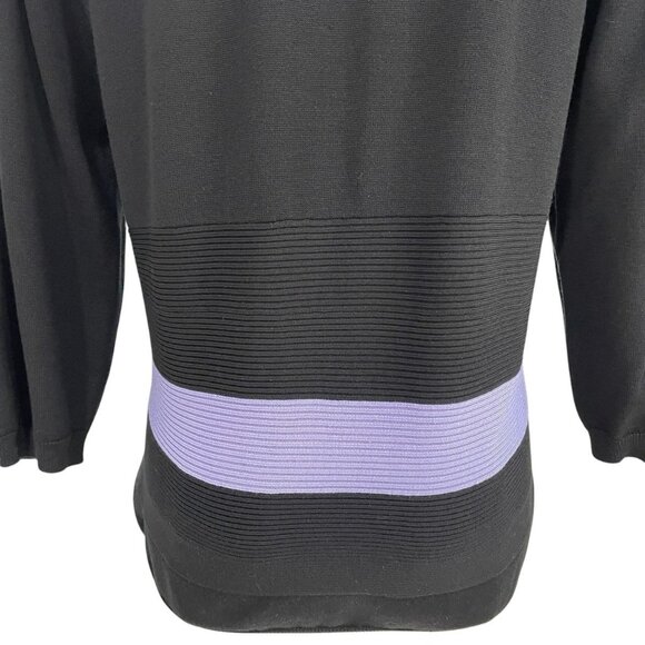 Jamie Sadock Silk Blend Black Top L Minimalist Modern Artsy Avant Garde Unique - Picture 9 of 9